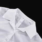 Purpdrank  Elegant Chic Office Lady Loose Pocket Shirt Top Cake Layered Ball Skirt Set Summer Outfits New Women Skirt Two Piece Set