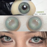 Purpdrank  2Pcs Natural Brown Colorcon Contacts Lenses Yearly OMG Series Korean New Fashion Gray Yearly Green Makeup Pupils