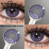 Purpdrank  1pair Colored Contact Lenses Soft Brown Eye Contacts High Quality Gray Beauty Pupils Yearly Korean Pink Eyes Lenses