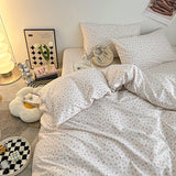 Purpdrank  Fresh Style Bedding Set 100% Cotton Bed Linen Set for Home постельное бельё набор Soft Duvet Cover Pillowcase with Bedsheets