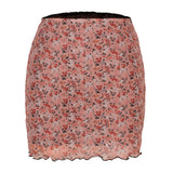 Purpdrank   High Waisted Skirts Women Sexy Cheetah Print Vintage Mini Skirts Fashion Casual Chiffon Mesh Slim Skirt Summer New