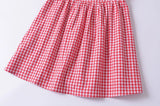 Purpdrank  Holiday Plaid Print Off Shoulder Mini Dress Retro Women Short Sleeve Low Waist Ruched Hem Ball Gown Swing Mini Robe Party