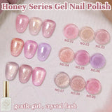 Purpdrank  12ML 4-Color Pink Blue White Green Explosive Gel Nail Polish Diamond Gel Polish Summer Nails Blue Nails Nail Supplies