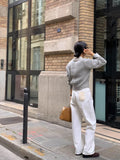 Purpdrank  Streetwear Striped Sweater Women Fashion Patchwork Knitted Pullovers Korean V Neck Knitwears Fall Winter Long Sleeve Jumpers New