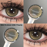 Purpdrank  1pair Colored Contact Lenses Soft Brown Eye Contacts High Quality Gray Beauty Pupils Yearly Korean Pink Eyes Lenses