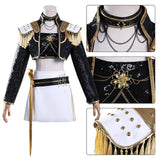 Purpdrank  Black Golden Rumi Zoey Mira Cosplay , Costume Wig Women Suit Halloween Party Role Playing Outfit