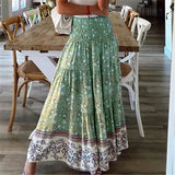 Purpdrank  Sexy High Waist Beach Long Skirts Womens 2025 Spring Summer Casual Bohemia Pink Maxi Skirt For Women