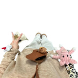 Purpdrank  Women's Oatmeal Color Lazy Style See-Through Sunscreen Blouse Early Spring Versatile Anti-Exposure Two-Piece Set Top