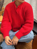 Purpdrank  Casual and Minimalist Long Sleeved Button Down Shirt Sweater for Women's Clothing, Autumn/winter 2025