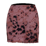 Purpdrank   High Waisted Skirts Women Sexy Cheetah Print Vintage Mini Skirts Fashion Casual Chiffon Mesh Slim Skirt Summer New
