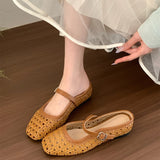 Purpdrank  Summers Cover Toe Weave Women Slippers Elegant Comfortable Slip On Slingback Mules Slides Shoes