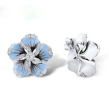 Women Trendy Creative Zircon Flower Earring Hot Selling Gutta Percha High Grade Temperament Ear Stud