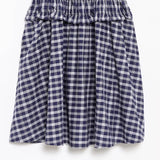 Purpdrank  2 style wears Retro French Blue Gingham Plaid Print Sling Dress Sexy Elastic Body Summer Woman Dresses Strapless Holiday Robe