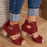 Purpdrank  Women Wedge Mid Heel Summer Slip-on Buckle Ladies Shoes Artificial Open Toe Casual Wedding Pumps Sandalias Tailor-made Suits