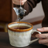 Purpdrank  Ceramic Coffee Cup Originality Water Ripple  Mug Ceramic Milk Cup  Household Ceramics & Pottery Fathers Day Gifts