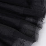 Purpdrank  Gothic Black Bow Spaghetti Strap Dress Women Fashion Ruched V Neck Sleeveless Mesh Patchwork A Line Mini Dress Clubwear