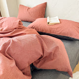 Purpdrank  New Style Yarn-dyed Washed Pure Cotton Checkered Quilt Cover Spring Skin-friendly and Breathable Duvet Cover 220x240