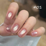 Purpdrank  Pink Peach Cat Magnetic Gel Nail Polish-CAT EYES High Transparency Easy Sparkling Shine,Perfect for Women Gift For Summer
