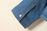Purpdrank  Countryside Sleeve Denim Small Camisole Short Jacket for Women Plus Size Small Shawl Washed Shirt