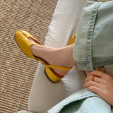 Purpdrank   Luxury Mid Heel Sandals Women Summer Genuine Leather Split Toe Slingbacks Ballet Shoes Brand Designer Banquet Wedding Sandalias