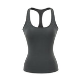 Purpdrank  8 colors 2025 Summer Sexy U collar Chest with Pad Cut Out Shoulder Tank Women Hollow Out Back Crop Top Camisoles Tank Vest Tee