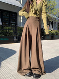 Purpdrank  High Quality Suit Pants Women Casual  High-waisted Wide-leg Pants Female Elegant Design Style Streetwear Trouser