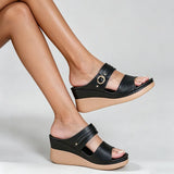Purpdrank  Summer Beach Vacation Wedges Sandals Women Comfy Walking Outdoor Slides Shoes Mules High Heels Platform Sandals