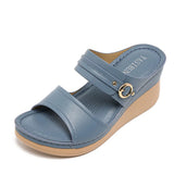 Purpdrank  Summer Beach Vacation Wedges Sandals Women Comfy Walking Outdoor Slides Shoes Mules High Heels Platform Sandals