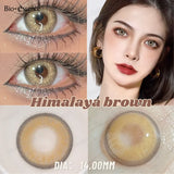 Purpdrank  2Pcs Natural Brown Colorcon Contacts Lenses Yearly OMG Series Korean New Fashion Gray Yearly Green Makeup Pupils