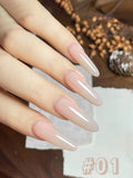 Purpdrank  10ML 6-Color God Girl Nail Polish Gel Nude Pink Glitter Gel Varnish Soak Off UV/LED Gel Polish For Manicure Home Salon DIY
