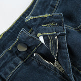 Purpdrank  Retro Floral Embroidery Jeans Vintage 2000s Low Rise Flared Jeans Streetwear y2k Slim-fitting Denim Pants Women Fashion
