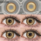 Purpdrank  1 Pair Halloween Contact Lenses Cosplay Color Contact Lenses for Eyes Anime Red Lenses Pink Lenses Gray Pupils Lens