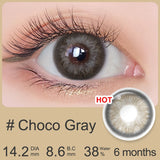 Purpdrank  Iris Color Contact Lenses Vanilla Brown & Choco Gray Inspired Circle Lenses 1 Pair 6 Months