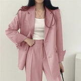 Purpdrank Fall Fashion Long Sleeve Blazer Mujer Pant Sets Blazers Women 2024 Casual Womens 2 Piece Outfit Set Suits Outwear