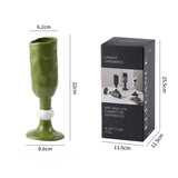 Purpdrank  Personalized Mug Hand Drawn Water Cup Coffee Dessert Shop Desktop Decoration High Footed Cup Ceramic Milk Container Holiday Gift