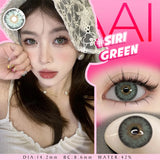 Purpdrank  NEW Color Contact Lenses Natual Colored Pupils Makeups Colored Lens Beauty Green Contact Lenses 14.2mm Black Contacts Lens