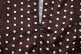 Purpdrank  New Brown Polka Dot Print Lace Spliced Cami Dress Women Summer Sexy Sleeveless Slim High Waist Mini Beach Party Dress