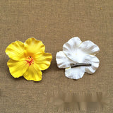 Purpdrank  New Bohemian Style Hibiscus Flower Sweet Seaside Beach Resort Style Egg Flower Hair Clip For Women