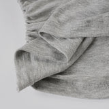 Purpdrank  Casual Solid Halter T Shirt Casual Slim Bandage Slash Neck Short Sleeve Tees Women 2025 Summer Fashion Streetwear Ladies