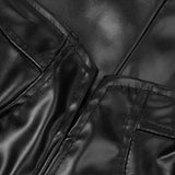 Purpdrank  Pu Leather Strapless Backless Sexy Dress Women Elegant Tight Button Wrap Evening Dress Summer Fall Party Mermaid Midi Dress