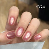 Purpdrank  Pink Peach Cat Magnetic Gel Nail Polish-CAT EYES High Transparency Easy Sparkling Shine,Perfect for Women Gift For Summer