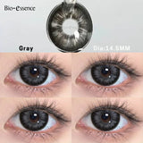 Purpdrank  Black Lenses Natural Contacts Large Diameter Lens with Myopia New Arrival Gray Pupils Yearly Beauty Cosmetic Big Eye