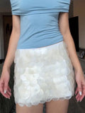Purpdrank  Big Sequin Wrap Hip Skirt Bead Glitter Sexy Low Waist Slim Fit Nightclub Gown Vacation Beach Short Half Skirts Women's Clothing