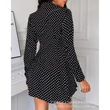 Purpdrank  Elegant Women Corset Shirt Dress Chic Sexy Fashion 2024 Lace Long Sleeve Party Dress Single Breasted Slim Pleated Mini Dress