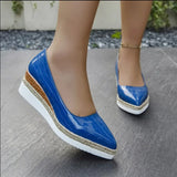 Purpdrank  Fashionable Elegant Casual Women's Shoes Plus Size Slope Petite Pointed Toe Single Shoes Comfortable Synthetic Material Spring