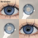 Purpdrank  1 Pair Korean Lenses Colored Contact Lenses with Degree Myopia Lenses Blue Eye Lens Graduated Contact Lenses