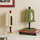 Purpdrank  Luxurious Double-Layer Shelf  DustProof Belt Cover Paper Box Advanced Sense Of Coffee Roll Paper Box French Retro Tissue Box