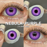 Purpdrank  Anime Colored Contact Lenses 2Pcs Cosplay Red Lenses Blue Eyes Lenses Halloween Purple Eye Makeup Contact Green Lens