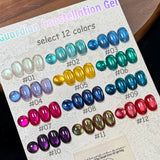 Purpdrank  10ML Red Wine Cat Magnetic Gel Nail Polish Glitter Semi Permanant Soak Off UV LED Gel Varnish For Manicure DIY Nail Supplies