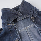 Purpdrank  Retro Washed Denim Jacket Coat Outerwears New Arrivals Street Fashion Cropped Jean Jackets
